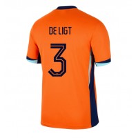 Camiseta Países Bajos Matthijs de Ligt #3 Primera Equipación Replica Eurocopa 2024 mangas cortas